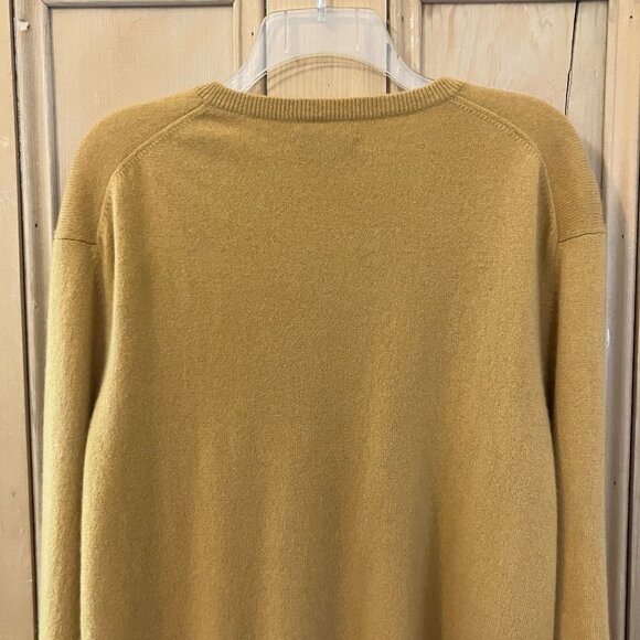 Club Room Mens Vintage Y2K 100% Cashmere V-Neck Sweater Size XXL Yellow FA EXC - Picture 7 of 8